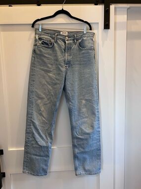 Agolde 90s Jeans Distressed Light Wash Style A069D-1141 Cut 56429 size 28
